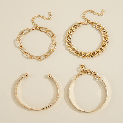 The four-piece English letter "LOVE" bracelet set