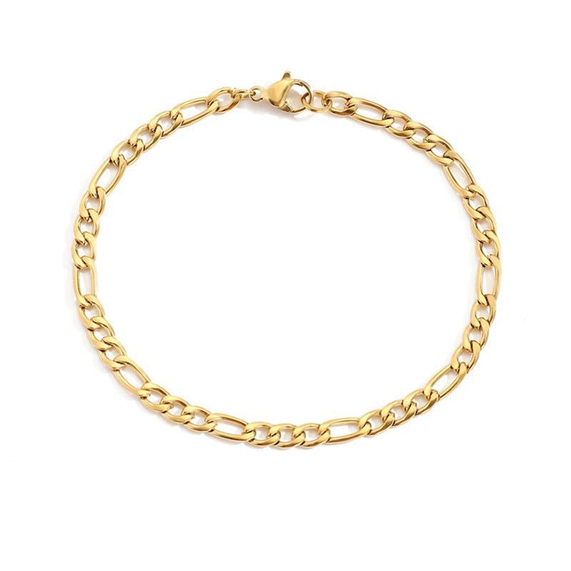 Figaro Chain Couple Bracelet