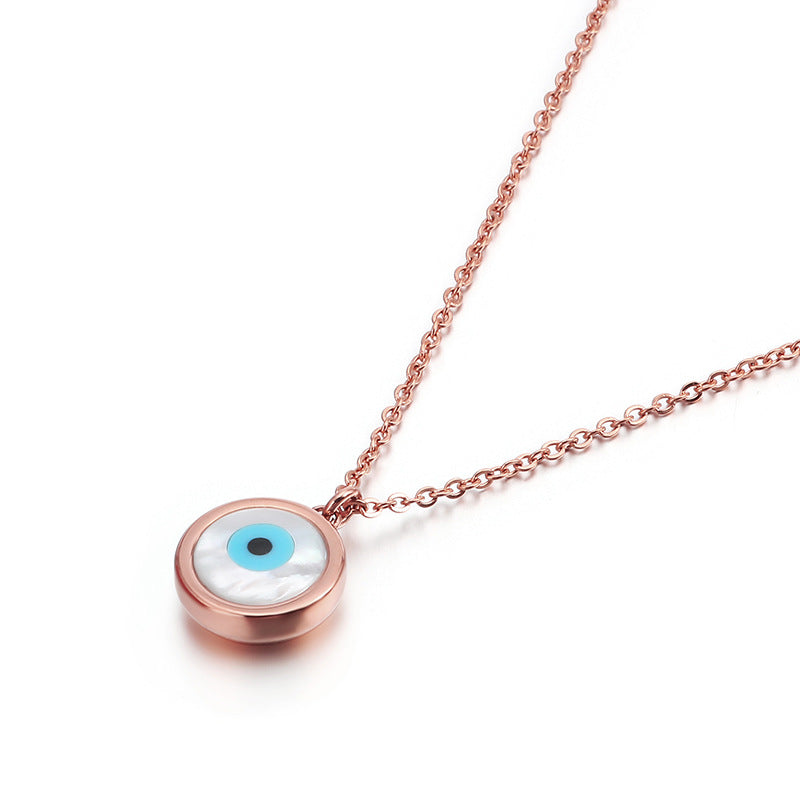 A trendy  version of a female 18k character with the devil's eye