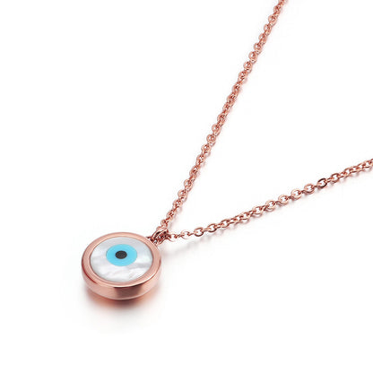 A trendy  version of a female 18k character with the devil's eye