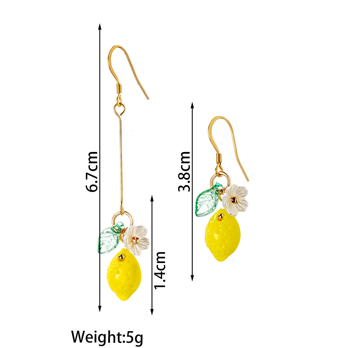 Flower pendant irregular women's earrings