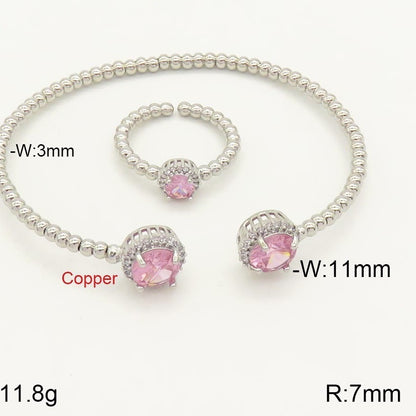 18K Micro-Inlaid Adjustable Colour Bracelet