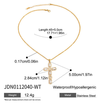 The 316-piece cross-shaped accessory women's sweater chain exudes a sense of sophistication
