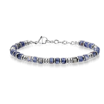 Zircon Flower Charm Bracelet