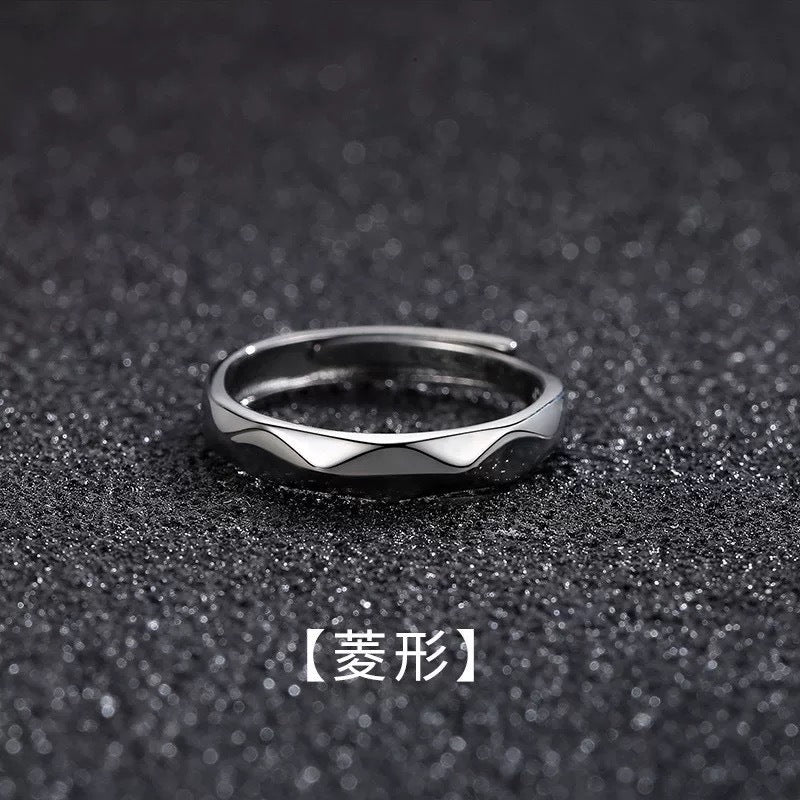 Mobius strip ring design for men's trendy and high-end style, index finger and women's couple rings