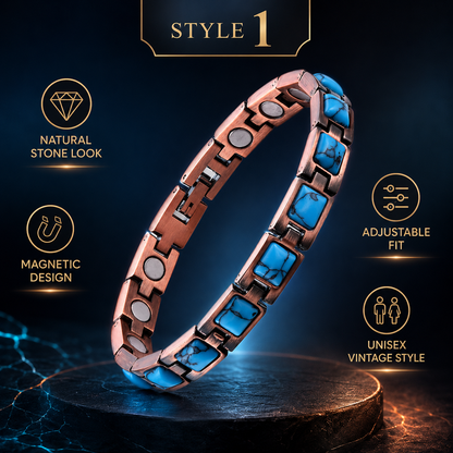 Magnetic Therapy Stone Bracelet Vintage