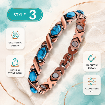 Magnetic Therapy Stone Bracelet Vintage