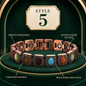 Magnetic Therapy Stone Bracelet Vintage
