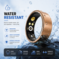 Smart Ring With Bluetooth For Blood Oxygen Heart Rate And Blood Pressure Health Monitoring