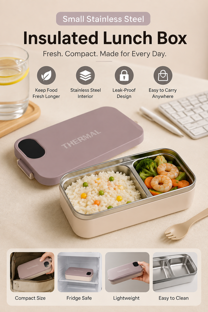 Stainless Steel Lunch Box, 900 ml