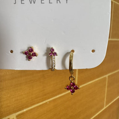 Set three earrings