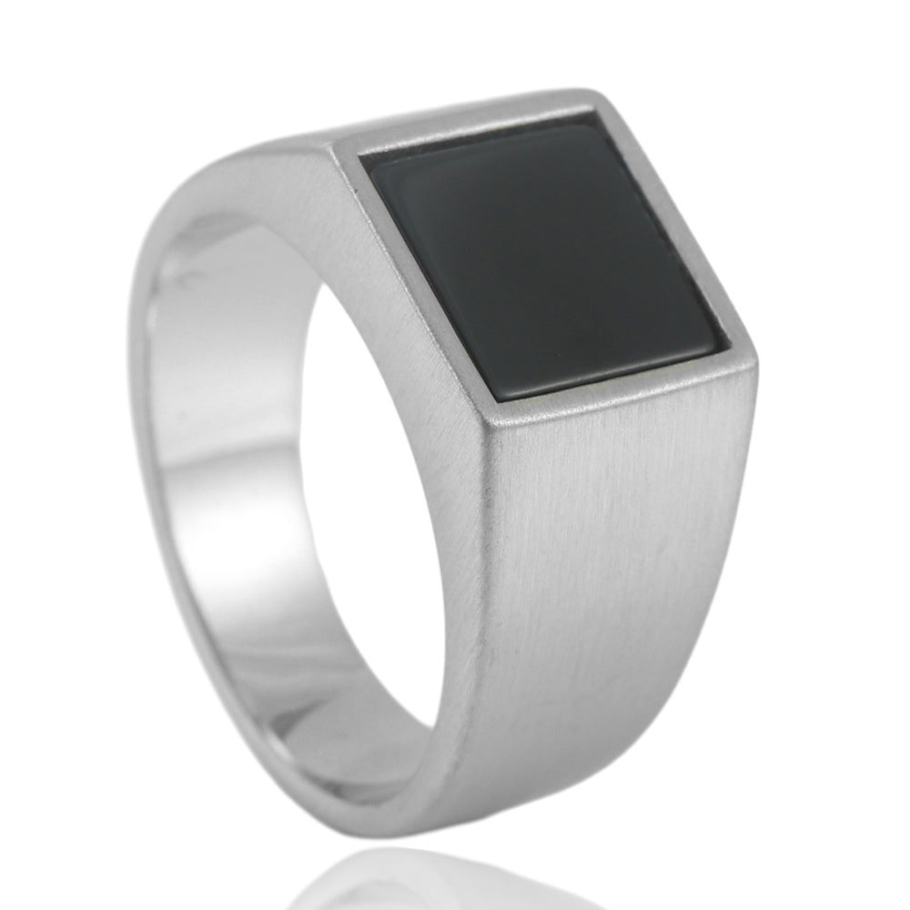 Trendy square ring 24027