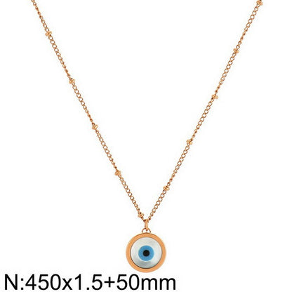 A trendy  version of a female 18k character with the devil's eye