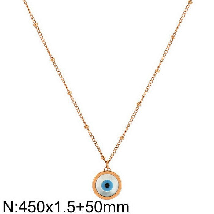 A trendy  version of a female 18k character with the devil's eye
