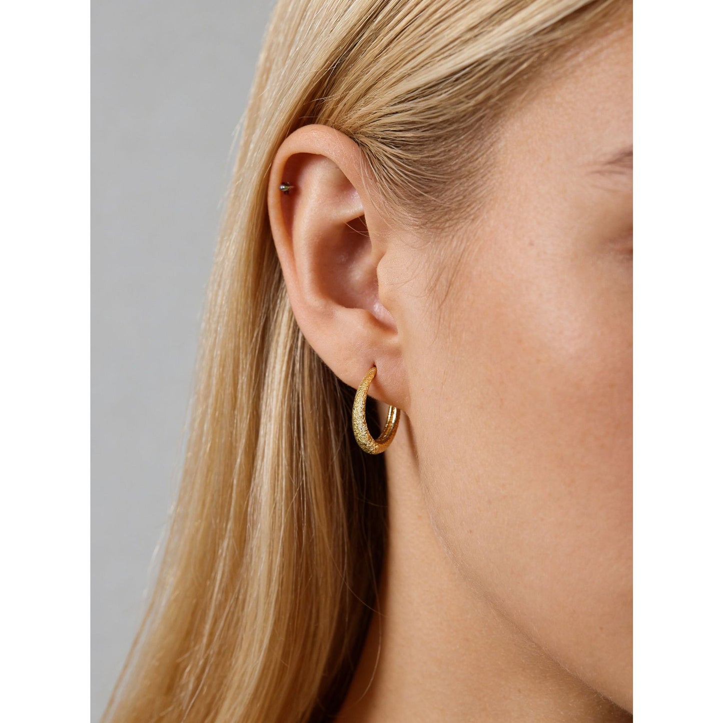Sparkling sand face cold style S925 earring earrings and earrings for women