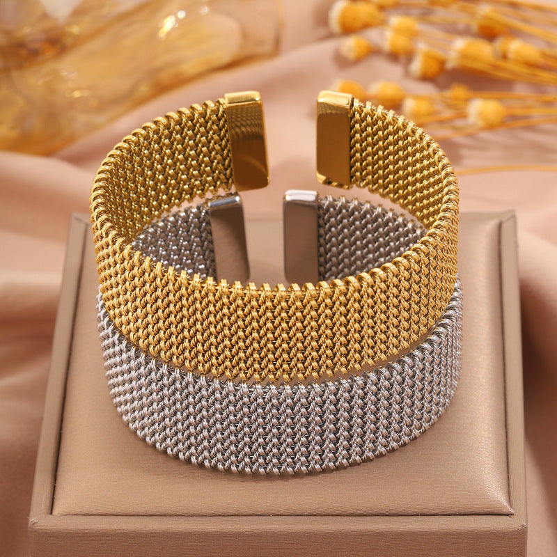 High-End Wide Couple Bracelet