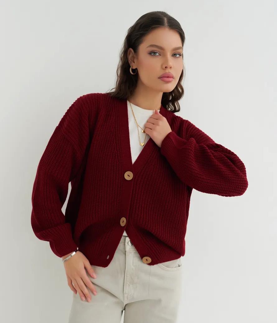 Macaron Cardigan Knit Sweater Women