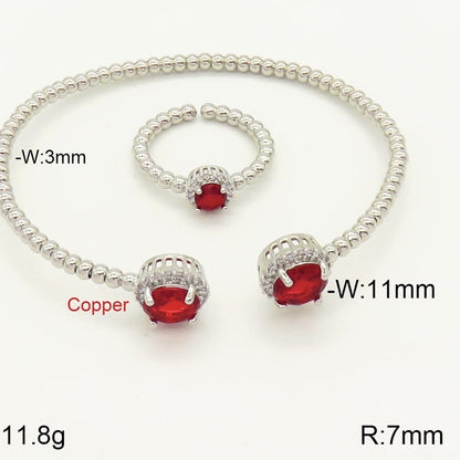 18K Micro-Inlaid Adjustable Colour Bracelet