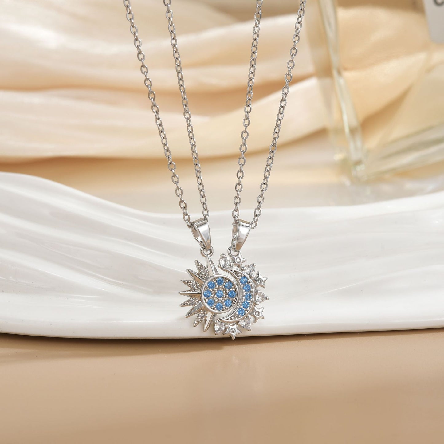 Micro-inlaid couple's style versatile and high-end accessories
