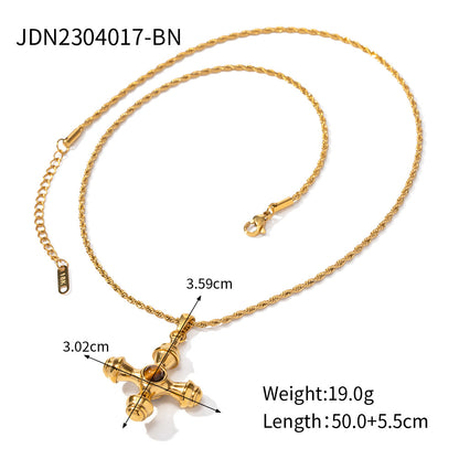 The elegant 18k cross pendant is a high-end jewelry design