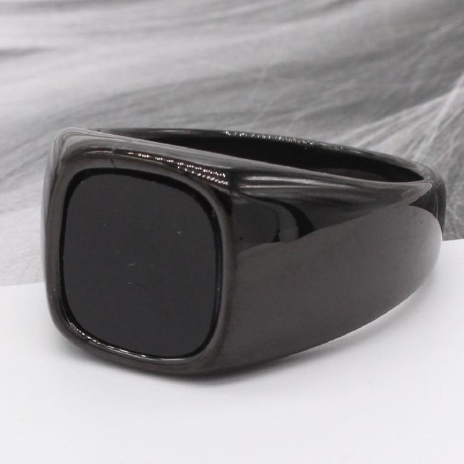 all square ring, black glass all ring, direct supply trend ring