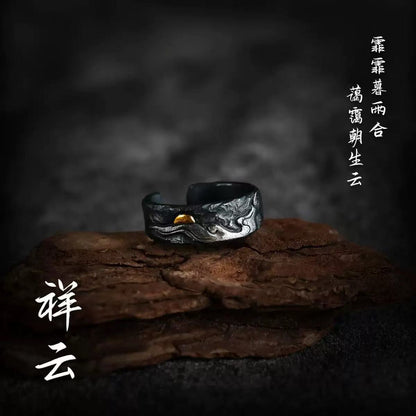 Mobius strip ring design for men's trendy and high-end style, index finger and women's couple rings