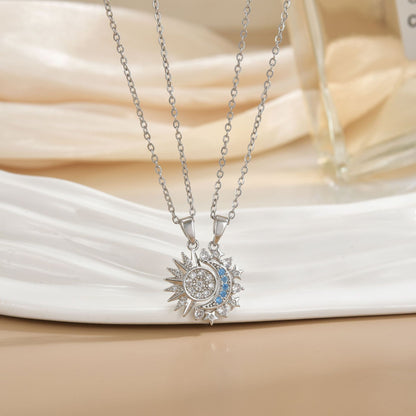Micro-inlaid couple's style versatile and high-end accessories