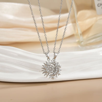 Micro-inlaid couple's style versatile and high-end accessories
