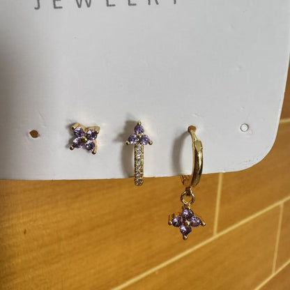 Set three earrings