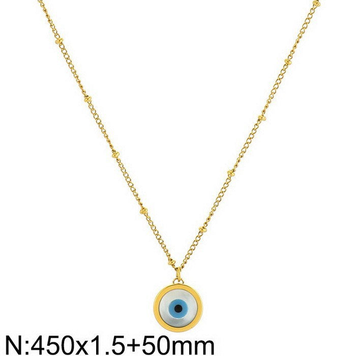 A trendy  version of a female 18k character with the devil's eye