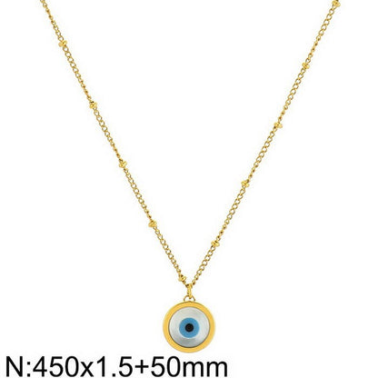A trendy  version of a female 18k character with the devil's eye