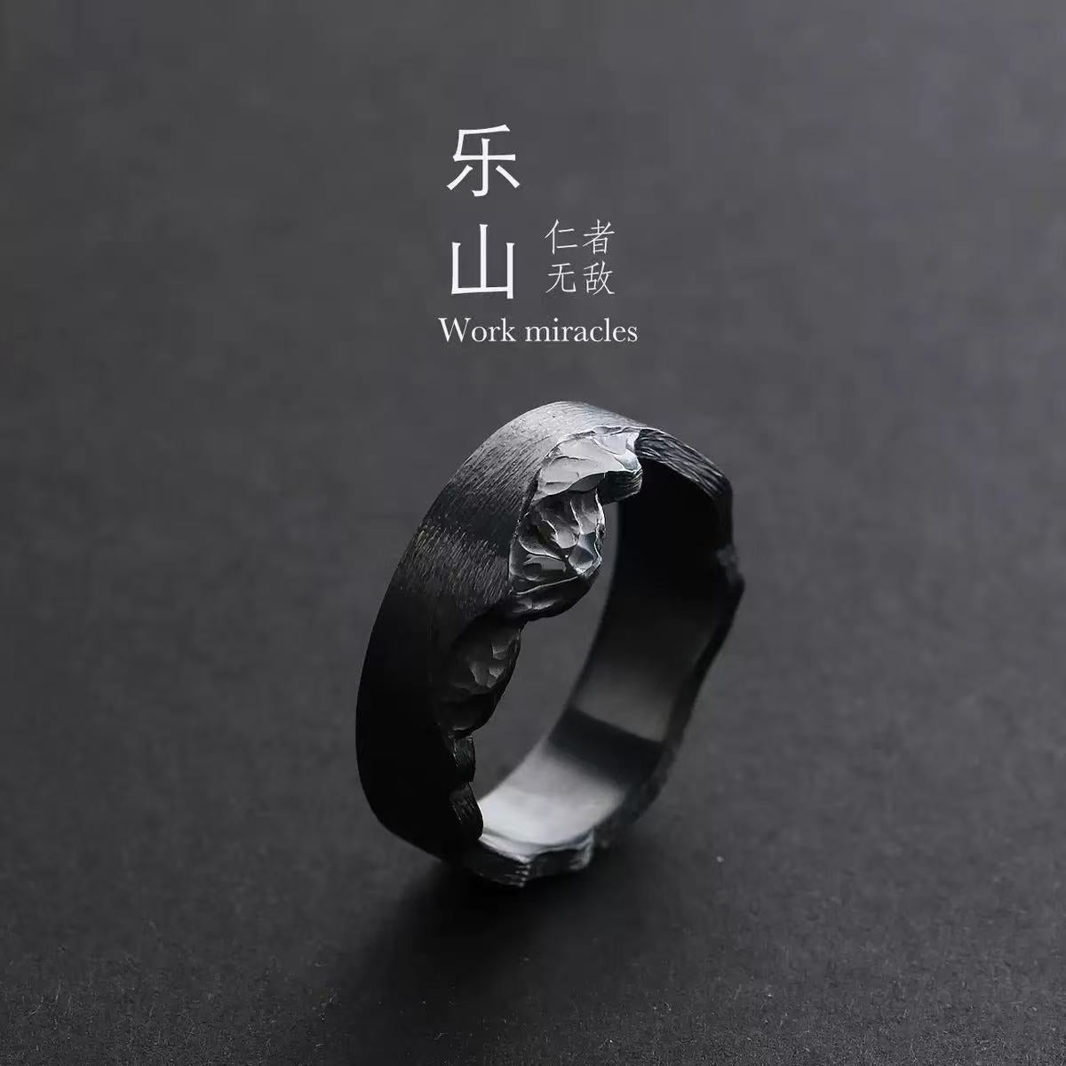 Mobius strip ring design for men's trendy and high-end style, index finger and women's couple rings