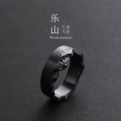 Mobius strip ring design for men's trendy and high-end style, index finger and women's couple rings