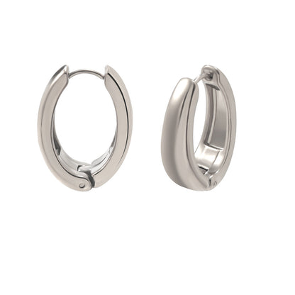 High-end earring with 18k circular plating, elegant earrings
