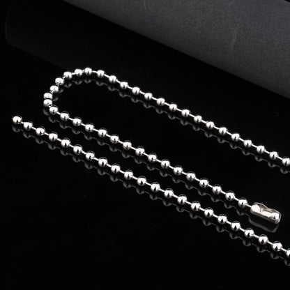The Iron Warrior decorative round bead chain is a trendy and versatile pendant with a unique charm