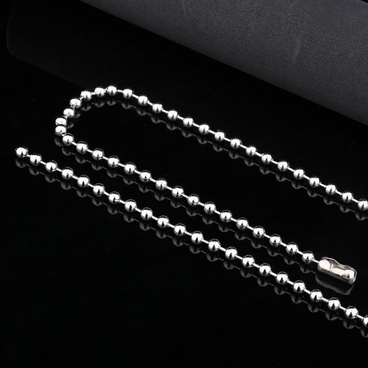 The Iron Warrior decorative round bead chain is a trendy and versatile pendant with a unique charm