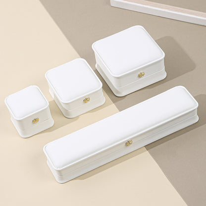 Crown Waist-cinching PU leather jewelry box