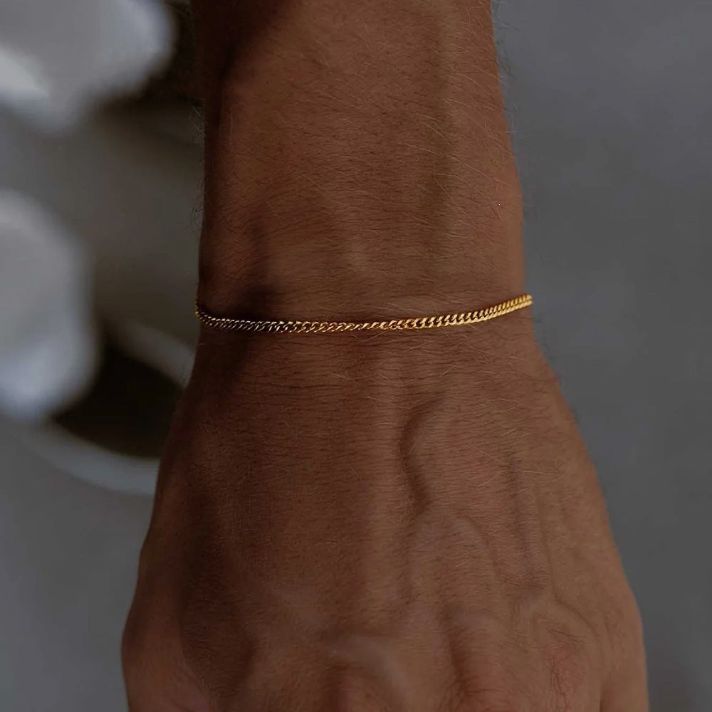 Adjustable Cuban Chain Men's Bracelet