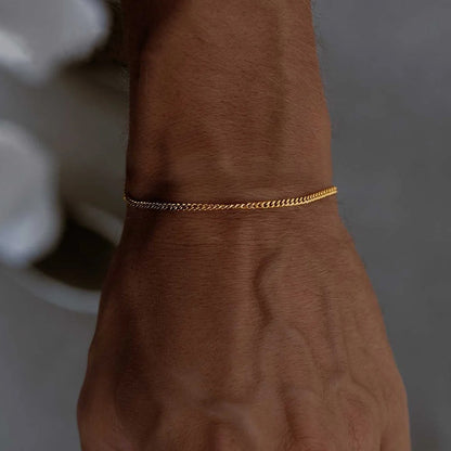 Adjustable Cuban Chain Men's Bracelet
