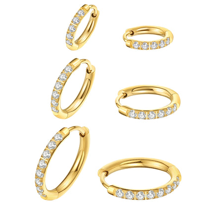 The circular color earrings are versatile. The round coil is slightly inlaid with ear loops and earrings, and the ear rings are straight for hair