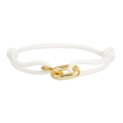 Adjustable Milan Rope Cross Wristband Bracelet