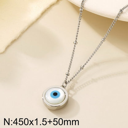 A trendy  version of a female 18k character with the devil's eye