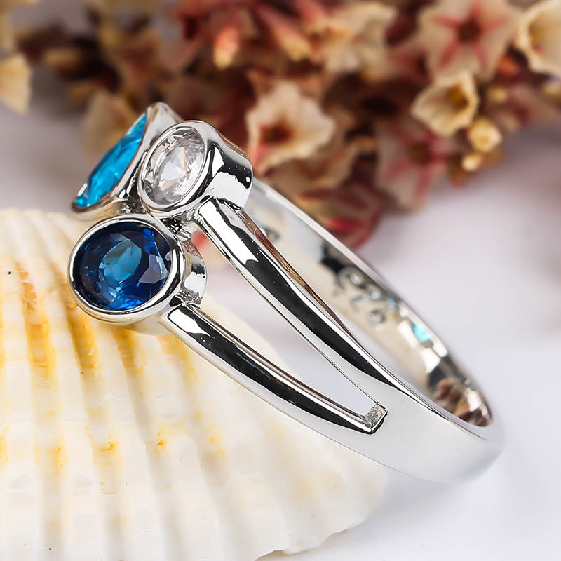 Irregular tricolor  ring