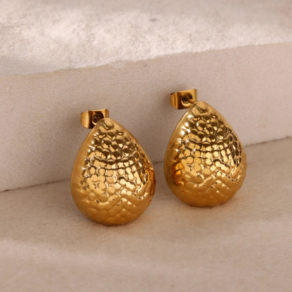 Trendy 18k earrings, high-end three-dimensional stud earrings and earrings