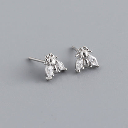 MOQ=2PCS  all ect-shaped s925 stud earrings, fresh and delicate earrings and earrings for women