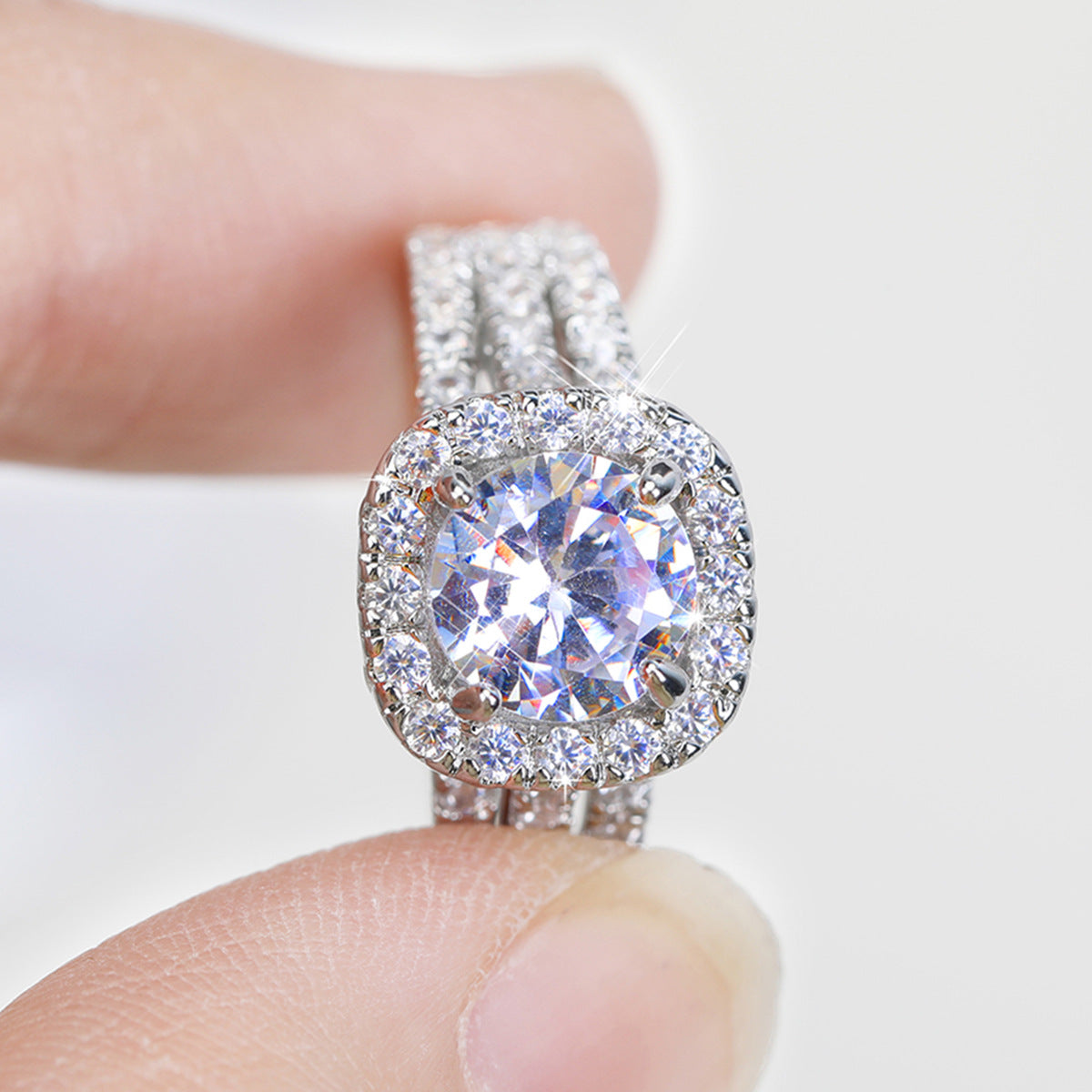 A woman with a full ring