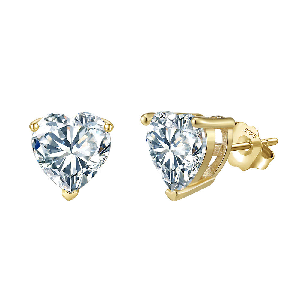S925 silver ear studs