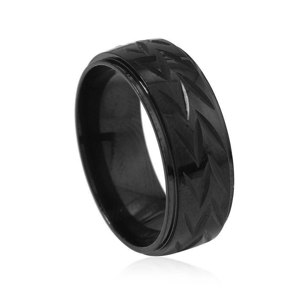 A mixed batch of anti-corrosion and blackening oil heart-shaped index finger ring and wind ring