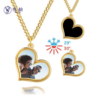 Photo warming heart-shaped POD photo heating color-changing heart