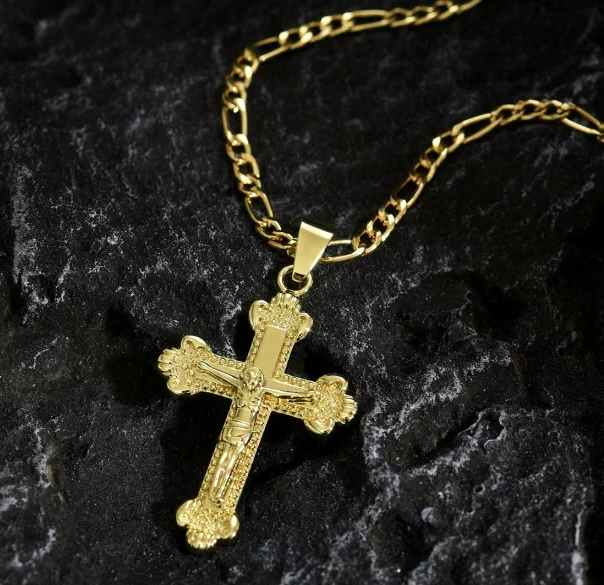 Cross pendant for men, androgynous style, Yiwu jewelry and necklace for women